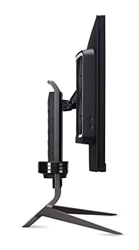 Predator XB323QKNV - Monitor Gaming de 31,5 Pulgadas (80cm), 4 K (UHD), 144 Hz, 1 ms (G2G), 2 Puertos HDMI 2.1, DP 1.4, Altura Regulable, G-Sync Compatible, DP AdaptiveSync, HDMI VRR