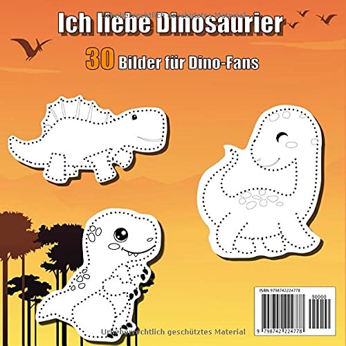 Prickelbilder ab 3 Jahren: Dinosaurier Malbuch und Bastelbuch | Malen, Prickeln, Ausschneiden und Basteln | Prickelnadel Set Kinder