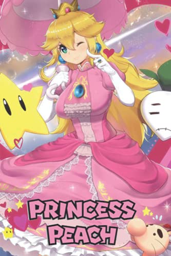 Princess Peach Notebook: Lined Pages Notebook Small Size 6x9 inches / 110 pages / Original Design For Cover And Pages / It Can Be Used As A Notebook, Journal, Diary, or Composition Book.