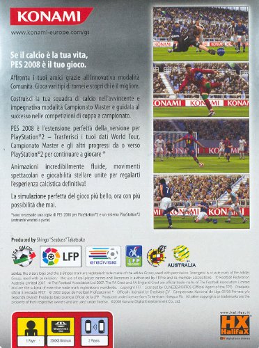 Pro Evolution Soccer 2008 [Importación italiana]