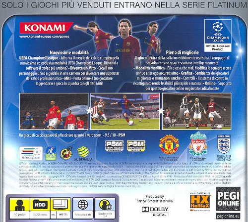 Pro Evolution Soccer 2009 PLT [Importación italiana]