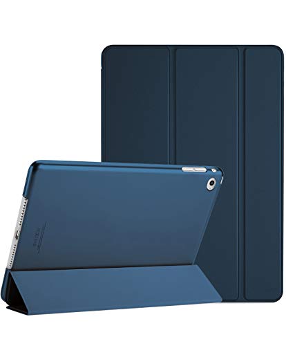 ProCase Funda Inteligente para iPad Air 2, Carcasa Folio Ligera y Delgada con Smart Cover/Reverso Translúcido Esmerilado/Soporte, para Apple iPad Air 2 (A1566 A1567) –Azul Marino