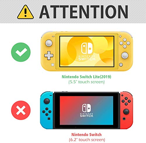 ProCase Funda Transparente para Nintendo Switch Lite 2019, Carcasa TPU Suave Antigolpes Antiarañazos para Nintendo Switch Lite 2019 –Transparente