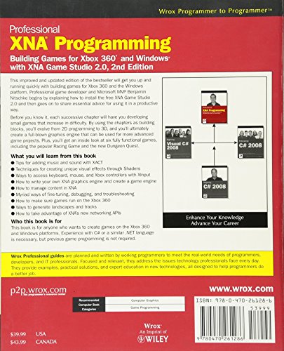 Professional XNA Programming: Building Games for Xbox 360 and Windows with XNA Game Studio 2.0