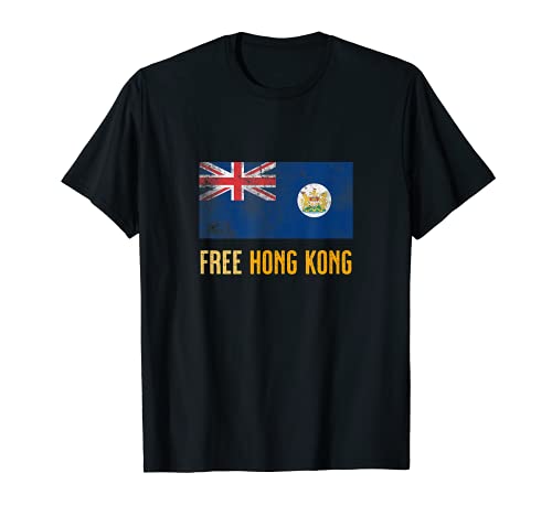 Protesta gratuita de la bandera colonial británica de Hong Kong Camiseta