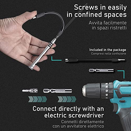 ProTool - Juego de destornilladores de precisión, mini destornilladores 62 en 1, profesional, kit de mini destornilladores para reparación de gafas, reloj, iPhone, iPad, Smartphone, PC, portátil