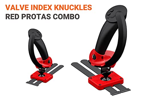 PROTUBEVR - ProTas Combo Double Joystick by ProTubeVR for Valve Index Knuckles - Red