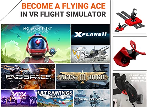 PROTUBEVR - ProTas Combo Double Joystick by ProTubeVR for Valve Index Knuckles - Red