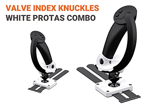 PROTUBEVR - ProTas Combo Double Joystick by ProTubeVR for Valve Index Knuckles - White