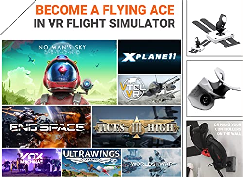 PROTUBEVR - ProTas Combo Double Joystick by ProTubeVR for Valve Index Knuckles - White