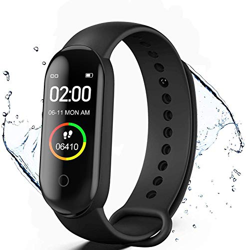 Pulsera de Actividad física, Reloj Inteligente con Oxígeno Sanguíneo Presión Arterial Frecuencia Cardíaca,podómetro,Calorías,Pulsera Deportiva, Monitores de Actividad,Pulsera de Salud y Fitness