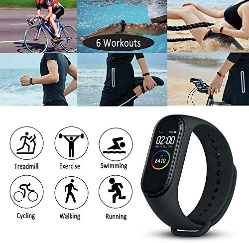 Pulsera de Actividad física, Reloj Inteligente con Oxígeno Sanguíneo Presión Arterial Frecuencia Cardíaca,podómetro,Calorías,Pulsera Deportiva, Monitores de Actividad,Pulsera de Salud y Fitness