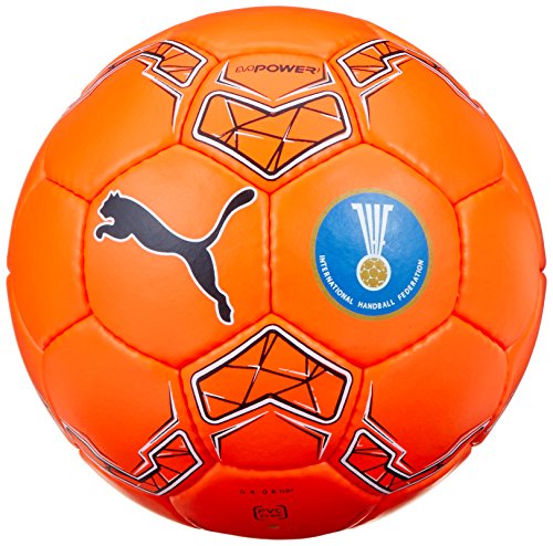 PUMA Evopower 1.3 HB (IHF) Balón, Unisex Adulto, Naranja/Negro/Blanco, III