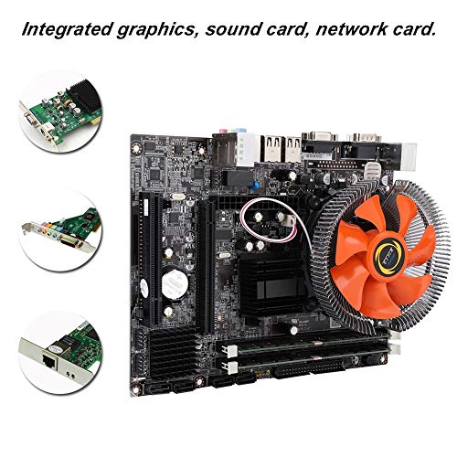 Pusokei Placa Base de Escritorio, Placa Base de computadora DDR3 1333/1066 1333MHz, Interfaz 4 USB2.0 para Intel G41, Placa Base SATA