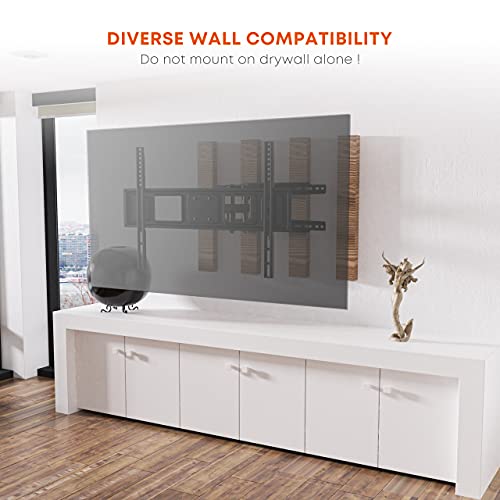 PUTORSEN Soporte TV de Pared Articulado Inclinable y Giratorio para Pantallas de 37-80 Pulgadas, máximo de 600x400 mm, hasta 40 kg