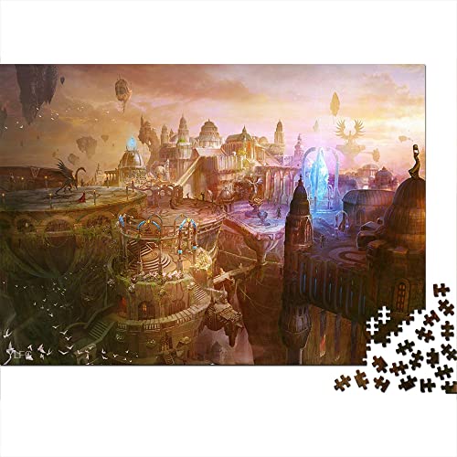 Puzzle 1000 Piezas fantasía Paisaje fantasía Rompecabezas de Madera 75x50cm Lindo Rompecabezas