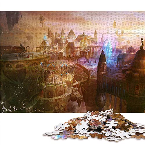 Puzzle 1000 Piezas fantasía Paisaje fantasía Rompecabezas de Madera 75x50cm Lindo Rompecabezas