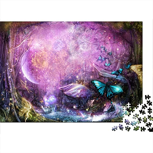 Puzzle 1000 Piezas Fantasía Paisaje Rompecabezas de Madera 75x50cm Diversión para Hombres Decoración de Halloween