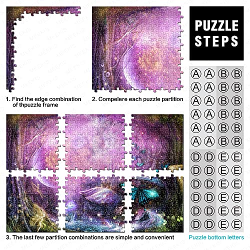 Puzzle 1000 Piezas Fantasía Paisaje Rompecabezas de Madera 75x50cm Diversión para Hombres Decoración de Halloween