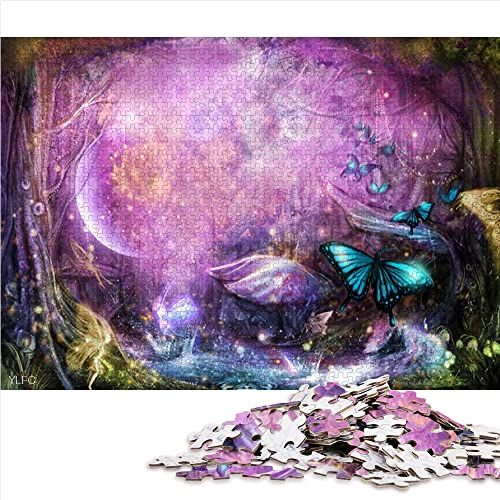 Puzzle 1000 Piezas Fantasía Paisaje Rompecabezas de Madera 75x50cm Diversión para Hombres Decoración de Halloween