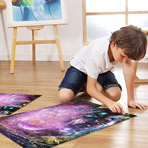 Puzzle 1000 Piezas Fantasía Paisaje Rompecabezas de Madera 75x50cm Diversión para Hombres Decoración de Halloween