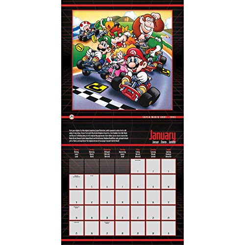 Pyramid International C21003 - Calendario de pared 2021 Nintengo Snes, unisex