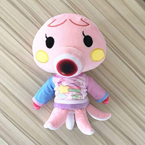 QDYL 1 Pieza Animal Crossing New Horizons 7.9"-11" Plush Stuffed Doll Limited Gran Regalo para Sus Hijos y Amigos, con coleccionismo (Octopus: 9.5'')