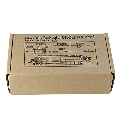 qinggw 1 PC SC UPC-SC APC Modo único 9 / 125um 1310 / 1550nm 1km OTDR Lanzamiento de la Caja del Cable, el Cable de Lanzamiento de la Fibra del Anillo de la Fibra OTDR Línea de extensión de Prueba