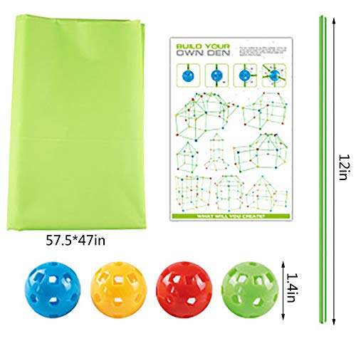 Qingsi 1Set de Forts Constructor de Cohete y Juego Kit de Construcción de Construir Kits de Juguetes Fuerte Kit de Construcción Flexible de Construcción Fuerte de BRICOLAJE Castillos