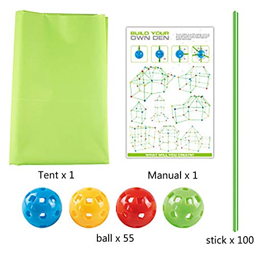 Qingsi 1Set de Forts Constructor de Cohete y Juego Kit de Construcción de Construir Kits de Juguetes Fuerte Kit de Construcción Flexible de Construcción Fuerte de BRICOLAJE Castillos