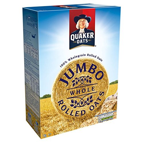 Quaker Jumbo Avena Copos De Avena Gachas 1Kg