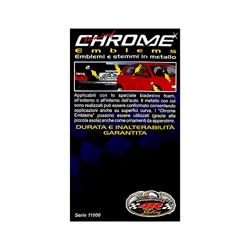 Quattro Erre 11026 Escudo Logo Pegatinas assetto Corse de metal