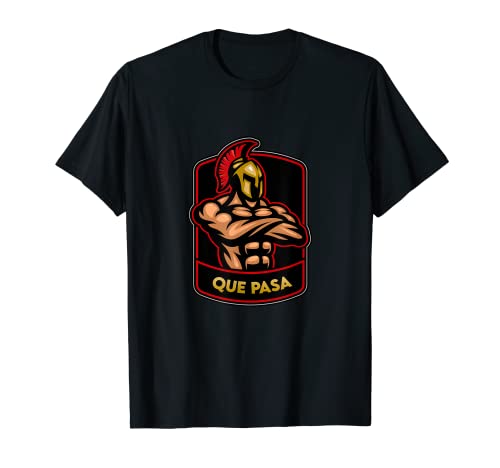 Que Pasa Sparta Spartan Warrior Funny Gamer Hombres Niños Camiseta