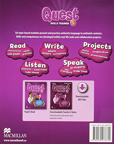 Quest Primary 5 (Activity Book, Grammar Builder, CD-ROM - Interactive Activities) (Tiger) - 9780230478718
