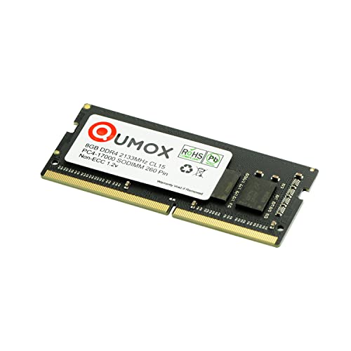 QUMOX 8GB DDR4 2133 2133MHz PC4-17000 PC-17000 (260 Pin) Memoria SODIMM 8GB