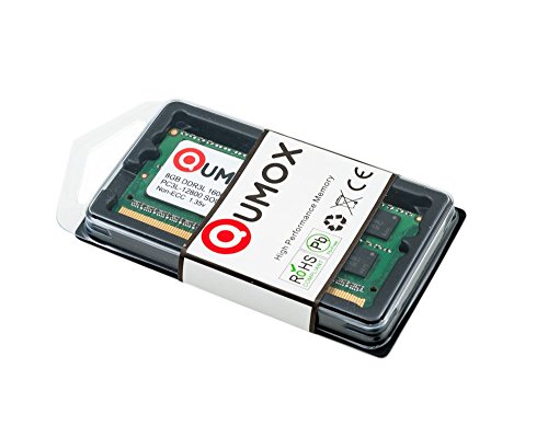 QUMOX Memoria SODIMM 16GB(2 x 8GB) DDR3L-1600 204 Pines (1600Mhz, PC3L-12800S, CL11, 1.35V, Low Voltage) para ordenador portátil