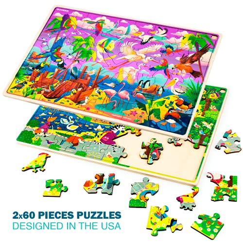 Quokka Niños Juguetes Rompecabezas Niño Niña Edad 8-10 - 60 Piezas Jigsaw Puzzles Niños Edad 5-8 8-12 - Aplicación educativa con 42 juegos de rompecabezas como regalo