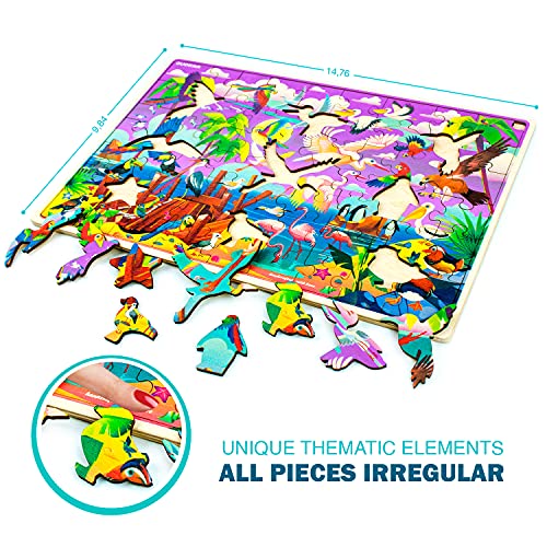 Quokka Niños Juguetes Rompecabezas Niño Niña Edad 8-10 - 60 Piezas Jigsaw Puzzles Niños Edad 5-8 8-12 - Aplicación educativa con 42 juegos de rompecabezas como regalo