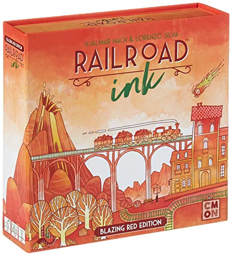 Railroad Ink: Blazing Red Edition Board Game [Importación inglesa]