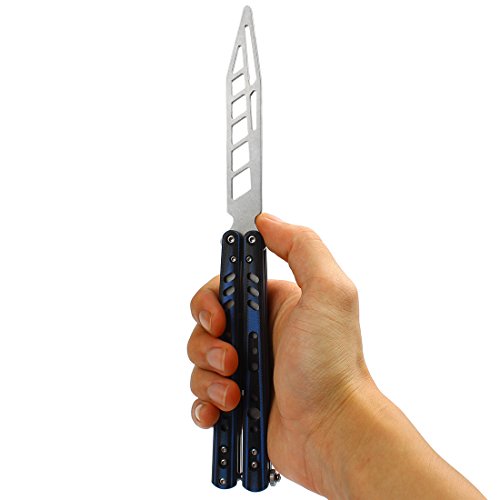 Ran's L Titanio Herramienta de Práctica de Entrenamiento CSGO con Agujeros, para los Amantes de Los Juegos, Pestillo de Primavera CS/HDD40 (Azul)