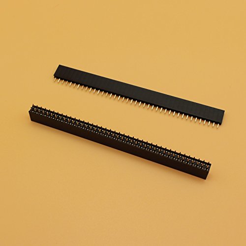 Raogoodcx 40Pcs 8 tipos de placa PCB separable de 2,54 mm Kit de conector de cabezal de clavija macho y hembra de 40 pines para Arduino Prototype Shield