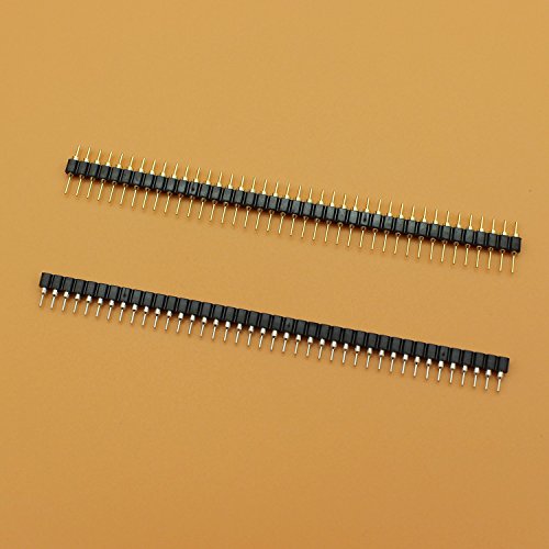 Raogoodcx 40Pcs 8 tipos de placa PCB separable de 2,54 mm Kit de conector de cabezal de clavija macho y hembra de 40 pines para Arduino Prototype Shield