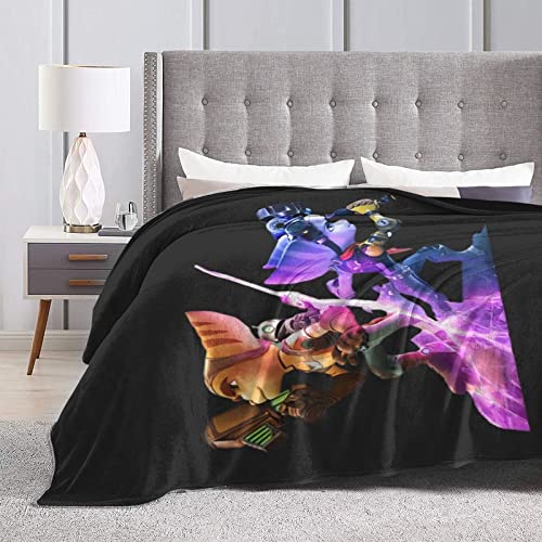Ratchet & Clank Rift Apart - Manta de microfibra ultra suave para decoración del hogar, ligera para sofá cama de 50 x 40 pulgadas