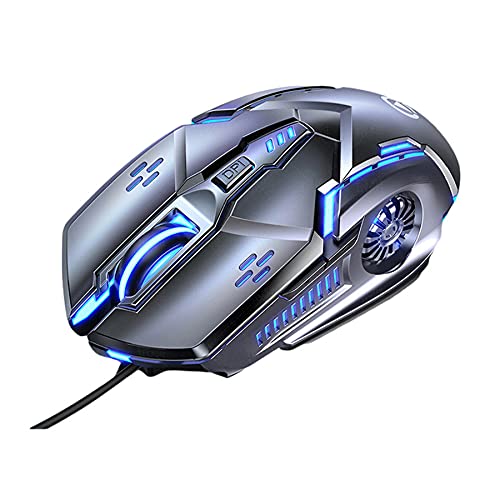 Ratón Gaming,USB Ratones para juegos con cable RGB,tecnología de sonido envolvente y 3200 ppp y 7 botones y retroiluminación de 7 colores para computadora portátil PC Gamer Computer Desktop