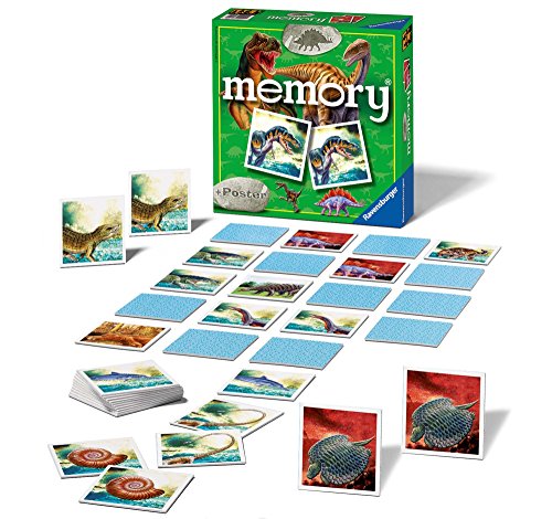 Ravensburger 22099 Memory, Dinosaurios, Juego de Mesa, Juego Memory, 72 tarjetas, Edad recomendada 4+