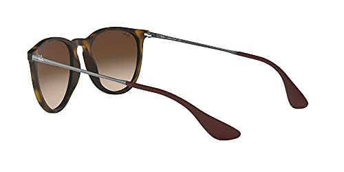 Ray-Ban Erika Classic Gafas de Sol, Marrón (Tortoise/Gunmetal/Brown Gradient), 54 Unisex-Adulto