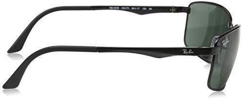 Ray-Ban Gafas de sol Para Hombre RB3498-002/71: Negro brillante - 64mm