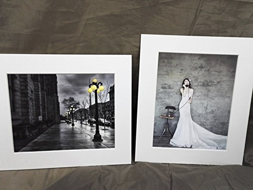 Ray & Chow Marcos de Fotos Paspartú –Paquete de 10- de Color Blanco- Tamaño Exterior: A4 (21x29,7cm), tamaño Abierto de los Paspartús: 15x20cm