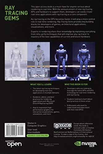 Ray Tracing Gems: High-Quality and Real-Time Rendering with DXR and Other APIs