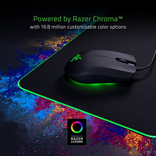 Razer Goliathus Extended ChromaAlfombrilla para juegos, Gaming Mouse Pad, Tamaño XXL, superfície suave con iluminación RGB, Negro